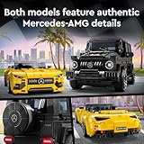 LEGO Speed Champions Mercedes-AMG G 63 & Mercedes-AMG SL 63 F1 Toy Car, Formula 1 Vehicle Set for Kids, 2 Building Sets with 2 Driver Minifigures, Convertible Toy Car Gift for Boys and Girls, 76924