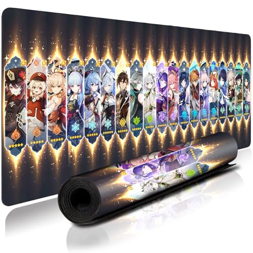 Anime Mouse pad Large Gaming Mouse Pad Genshin Impact Mouse pad