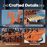 ROKR 3D Wooden Puzzle for Adults, 3-Hour Build, Viking Dragon Ship with LED Lights, Model Kits for Adults to Build, Ideal Gift for Boys and Men