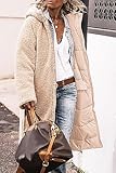 PRETTYGARDEN Women's 2025 Winter Fashion Clothes Oversized Shearling Fleece Long Coats Jackets (Beige,Small)