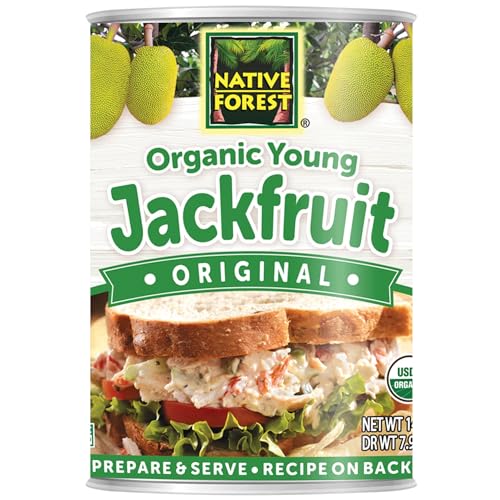 Native Forest Organic Young Jackfruit - Great Meatless Alternative, Plant Based Meat, Non-GMO Project Verified, USDA Organic - Original, 14 Oz (Pack of 6)