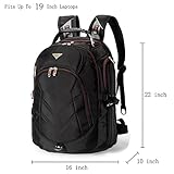 FREEBIZ 19 Inch Laptop Backpack Bag, 55L Travel Bag Knapsack Rucksack Hiking