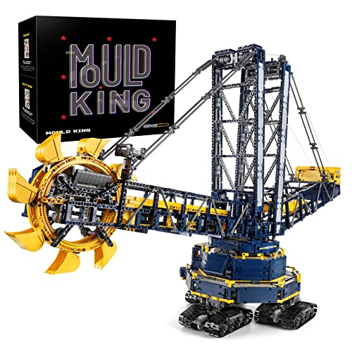 Mould King 17006 Bucket Wheel Excavator Building Kits, MOC Building Blocks Set to Build, Gift Toy for Kids Age 8+ /Adult Collections Enthusiasts(4588 Pieces with Motor/APP Remote Control)