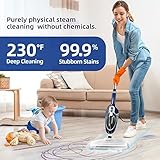 Steam Mop - 10-in-1 Floor Steamer Detachable MultiPurpose Handheld Steam Cleaner for Hardwood/Tile/Laminate All Floors Carpet Cleaning with 11 Accessories for Whole Home Use(Blue).