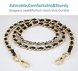 Purse Chain Strap Crossbody Bag Chains Strap Handbag Chain Replacement Leather Chain Straps 47.2"