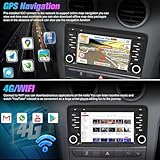 Radio for Audi A3: 2+32G Double Din Car Stereo with Bluetooth AM FM Apple Carplay for Audi S3 RS3 2003-2012, 7" Aftermarket Touch Screen Android System Head Unit Car Play with Backup Camera FMAM GPS