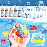 Kiditos Magic Water Elf Toy Kit, Aqua Fairy Water Gel Kit with 20 Magic Gels, 10 Sea Creature Molds. Christmas Gifts, Birthday Gifts, Party Favors, Arts & Crafts DIY STEM for Kids(20 Colors)