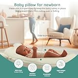 Gomigomi Multifunctional Baby Pillow: Anti-Roll, Nursing, and Tummy Time Features, 3D Air Mesh Fabric for Breathability. Adjustable Thickness, Easy Care