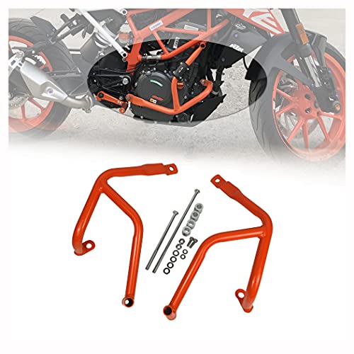 allroundsupplier Motorcycle Accessories Engine Bumper Guard Crash Bar Frame Protector for KTM Duke 250 390 2020 2019 2018 2017 (Orange), does not apply