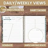 bloom daily planners HARDCOVER 2025 (8.5" x 11") Calendar Year Day Planner (January 2025) - Passion/Goal Organizer - Monthly & Weekly Inspirational Agenda Book - Be Kind