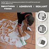 The Tile Doctor Starlike EVO - Litokol Epoxy Grout for Tile, Ideal for Home Office Decor & Bathroom Tile, Glitter Paint Room Decoration - 100 Bianco Assoluto Classic Collection 2.5 kg - 5.5 lbs