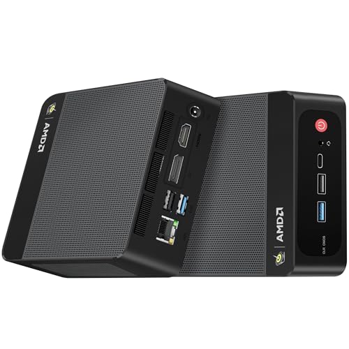 Beelink SER5 Max Mini PC, AMD Ryzen 7 6800U (up to 4.7GHz, 8C/16T), 32G LPDDR5 RAM 1TB M.2 PCIe4.0 SSD Mini Desktop Computers, Micro PC 4K Triple Display/WiFi 6/BT5.2, Office/School/Gaming