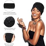 SATINIOR 16 Pieces Stretch Turbans Chemo Head Wraps Polyester Head Beanie Cover para Mujer Turbantes for Women(Chic Color)