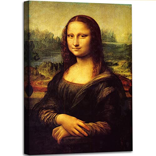 msspart Canvas Prints Wall Art Mona Lisa by by Leonardo DaVinci, The World Classic Paintings Reproductions for Living Room