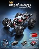 TesPower MJX Hyper GO 16207 with 3S Battery 1/16 RTR Brushless RC Cars, 62KM/H Fast RC Truck, 4WD All-Road Remote Control Cars for Adults,Electric Powered Hobby RC Buggy Gift for Boy