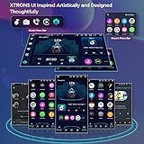 XTRONS Universal Double Din Car Stereo, Android 12 Octa Core 8GB+128GB Car Radio, 10.1 Inch Rotatable QLED IPS Touch Screen GPS Navigation for Car Bluetooth Head Unit DSP Car Play Android Auto 4G LTE