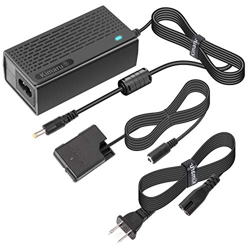 Kimaru EH-5a AC Power Adapter EN-EL14 Dummy Battery EP-5A DC Coupler Kit for Nikon D3500 D3200 D5100 D5200 D5300 D5500 D5600 D3100 D3300 D3400 COOLPIX P7000 P7100 P7700 P7800 Df Cameras.