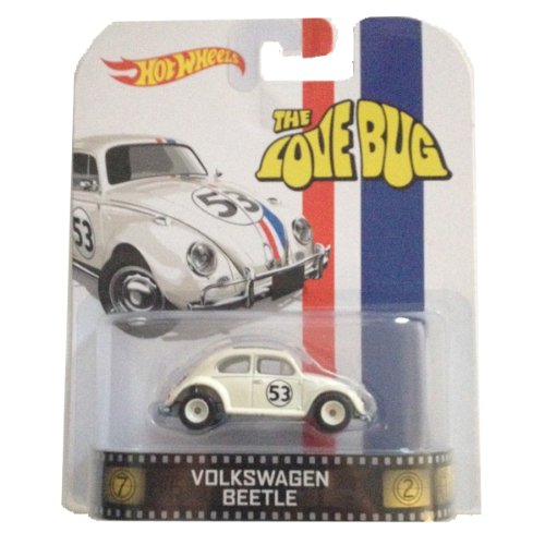 Herbie The Love Bug Volkswagon Beetle Hot Wheels 1:64 Retro Entertainment Die Cast