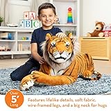 Melissa & Doug Giant Tiger - Lifelike Stuffed Animal (over 5 feet long)