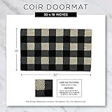 DII Natural Coir Doormat Outdoor Welcome Mat, 17x29, Seashells