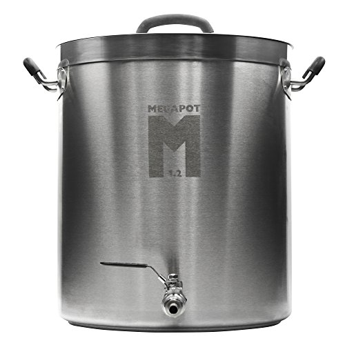 Northern Brewer - MegaPot Stainless Steel Brew Kettle with Volume Markings (8 Gallon w/Valve)