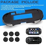 Gorliskl Hand Grip Handle Joypad Protective Case with L2 R2 Trigger Button Grip Shell Controller Protective Case for Sony Playstation PS Vita 2000 PSV 2000 PS Vita Slim.