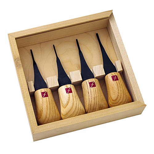 FLEXCUT Carving Tools, Micro Palm Craving Set, Set of 4 (FR804)