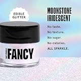 Fancy Sprinkles Moonstone Iridescent Premium Edible Glitter, 100% Edible Glitter for Sparkling Food & Drinks No Taste or Texture (4gm)