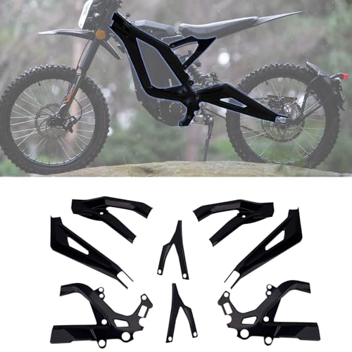 URLWALL Body Frame Protective Cover Fit For Sur-Ron Light Bee X, Body Frame Protector Guard Sticker, E-Bike Accessoires for Sur-Ron (Black)