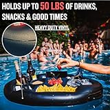 DIVEBLAST: Premium Floating Drink Holder for Pool, Hot Tub Accessories for Adults - Holds Up to 50 LBS - Fun Swimming Pool Accessories for Adults, Cool and Unique Drink Floaties