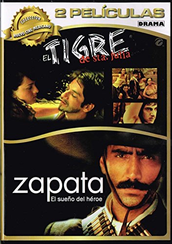 EL TIGRE DE SANTA JULIA CON MIGUEL RODARTE,IRAN CASTILLO,FERNANDO LUJAN. & ZAPATA EL SUENO DE UN HEROE CON ALEJANDRO FERNANDEZ,LUCERO,JESUS OCHOA. (2 PELICULAS) [NTSC/Region 1 and 4 dvd. Import - Latin America].