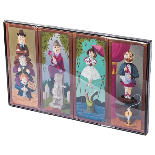 Silver Buffalo Haunted Mansion Stretch Painting Set 4pc 12" x 5" Canvas Wall Art Set