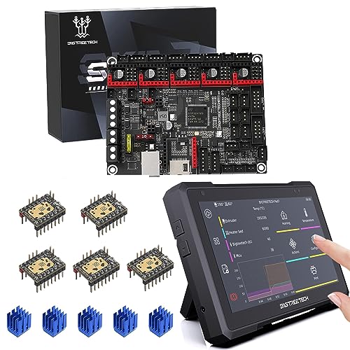 BIGTREETECH Pad 7 Klipper Touch Screen + SKR 3 Motherboard + 5PCS TMC2209 V1.3 Stepper Motor Driver UART Mode, Support Klipper, for Ender-3 Voron Vzbot 3D Printer
