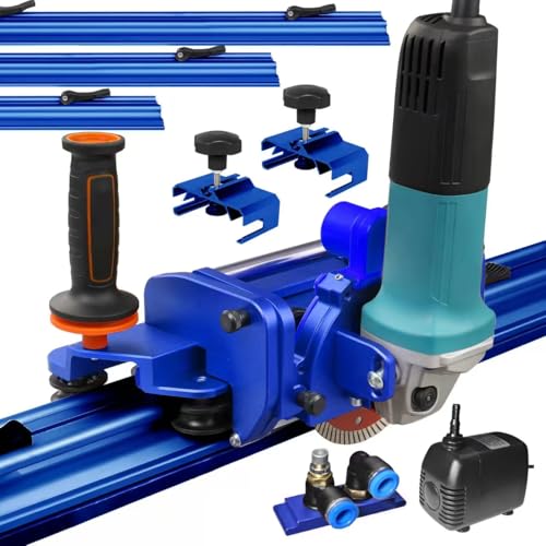 Electric Orbital Angle Grinder Tile Cutter for Large Ceramic Porcelain Tiles Up to 124 inches, Precise Ceramic Tile Cutting Tool Including pumps(Grinder not included)