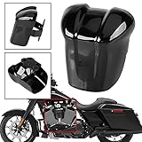 XMMT Vivid Black Waterfall Horn Cover Compatible For Harley Touring Electra Glide Street Glide Road Glide Ultra Classic 1995-2023