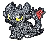 The King of Dragons Cartoon Character Embroidered 3 1/2" Tall Patch