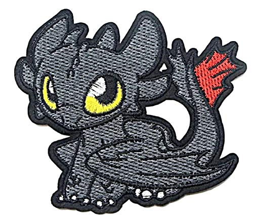 The King of Dragons Cartoon Character Embroidered 3 1/2" Tall Patch