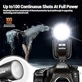 GODOX V1 Pro V1Pro S Round Head Camera Flash for Sony, 2.4G TTL Sony Speedlite HSS 1/8000s, 2980mAh Li-ion Battery, Detachable Sub Flash SU-1, Support Type-C Charge, M/TTL Flash Mode