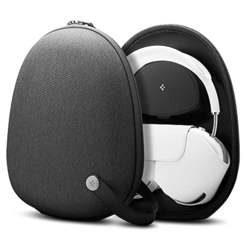 Spigen Klasden Designed for Airpods Max Carrying Travel Pouch [Compatible with Smart Case for Sleep Mode] - Charcoal Gray
