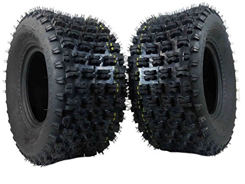 MASSFX Rear Tire Set (2x) 4ply ATV Sport Quad Tires 20X10-9 20x10x9 Compatible with Honda 400ex TRX 450r, Raptor 660, YFZ 450