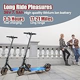 Electric Scooter, 8.5" Solid Tires E Scooter for Adult, 500W Motor, Up to 19MPH /19-21Miles Commuter Escooter, with Smart APP and Cruise Control Portable Scooter Electric