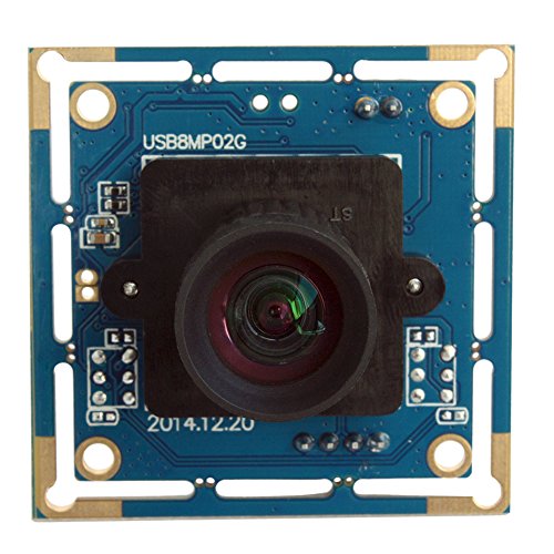 ELP 8mp USB Camera Wide Angle PC Camera for Computer Mini Lightburn Camera for Laser Engraver UVC USB2.0 4K Camera 8mp Monitoring Octoprint 3D Printer USB Security Camera for Jetson Nano