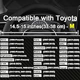 West Llama Customized Auto Car Steering Wheel Cover for Toyota (Black)