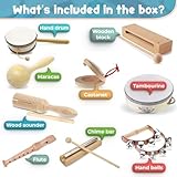 STOIE'S Wooden Toddler Musical Instruments for Kids Ages 5-9 Montessori Baby Musical Instruments for Toddlers 3-5 Kids Musical Instruments Toys Music