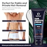 Intimate Hair Removal Cream for Men: Effective Painless Flawless Depilatory Cream for arms legs chest and Pubic Area - Suitable for All Skin Types 4.2 fl oz