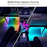 Govee Car Lights, Smart RGBIC Interior Car Lights with APP, Remote Control, LED Lights for Car Decor, DIY Mode and Multiple Scene Options, 2 Lines Design 72 LED Lights for Car Decor