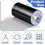 CroBlissful Extra Wide 5 in x 20 ft Window Screen Tape Mesh Repair Strong Adhesive Waterproof Fiberglass Screen Repair Kit Patch for Window Door Tears Holes(Black)