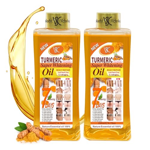 EWAIDI Soft 7 Turmeric Oil, Soft 7 Oil for Skin Face and Body Glow, Natural Moisturizing Nourishing Body Oil For All Skin Types, 7 oz/Bottle (2 Bottle)
