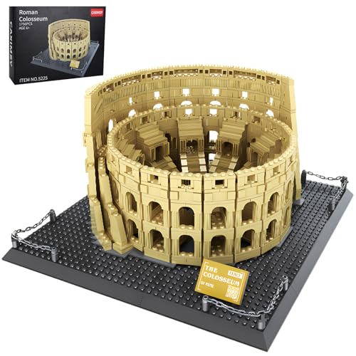 CAXIMSY Roman Colosseum Architecture Model Building Block Sets The Office Landmarks Skyline Set Toys Collection for Adults Kids 1756 Pieces