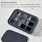 W&P Peak Silicone Everyday Ice Tray w/ Protective Lid | Easy to Remove Ice Cubes | Food Grade Premium Silicone | Dishwasher Safe, BPA Free,Peak Blue,Single ,